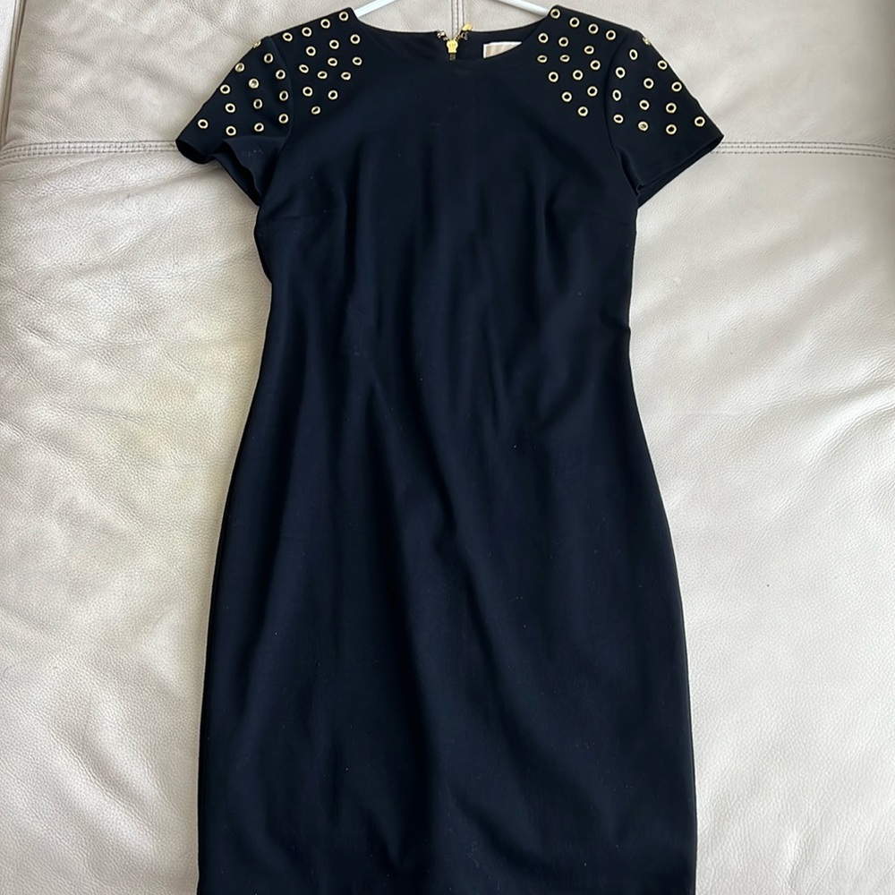 Michael Kors Dress black with gold detail size xs
